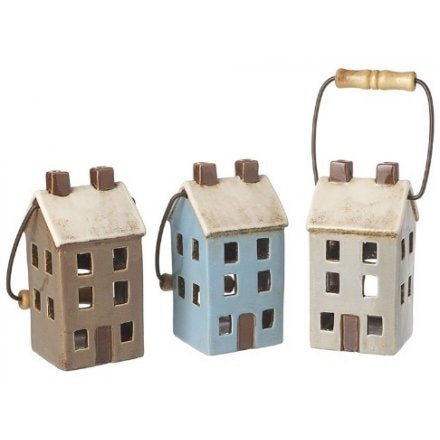 Ceramic House Candle Holders