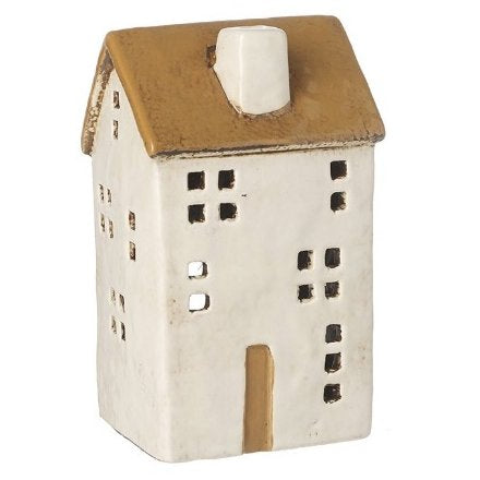 Ceramic House Lantern, 14cm