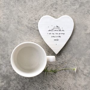 East of India 'Can't say I love you enough' Heart Coaster
