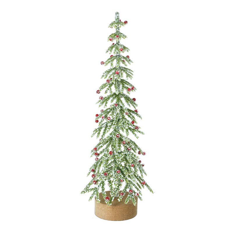 Christmas  -GREEN TREE WITH RED BERRIES (nT)