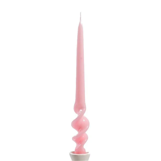 A Pair of Twisted Dinner Candles