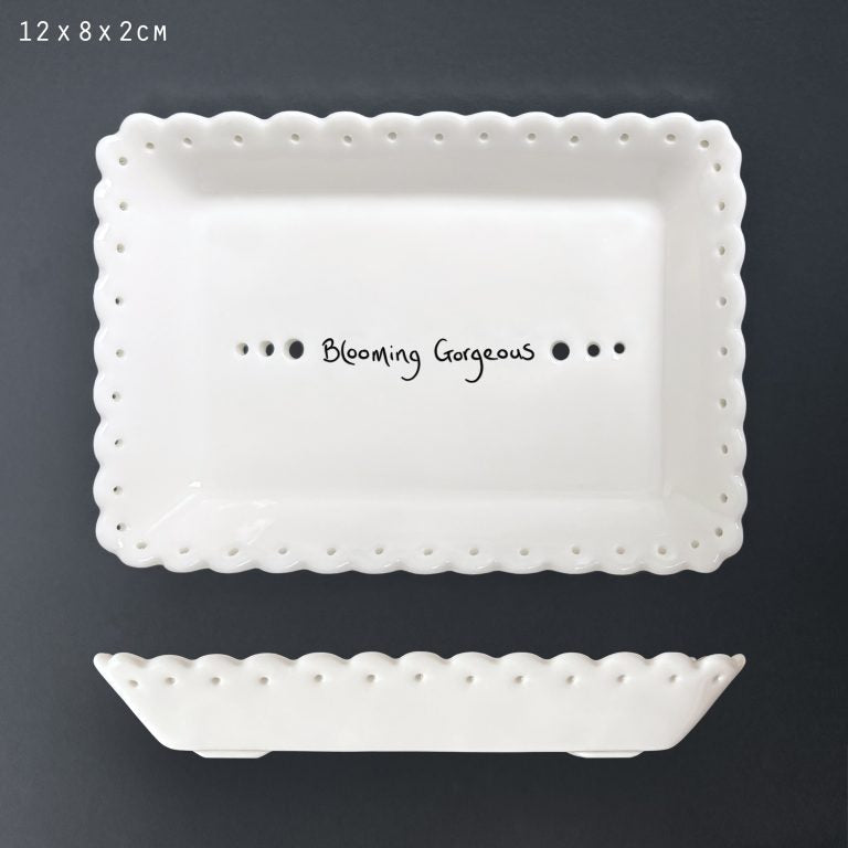 East of India ‘Blooming Gorgeous’ Scallop Soap Dish