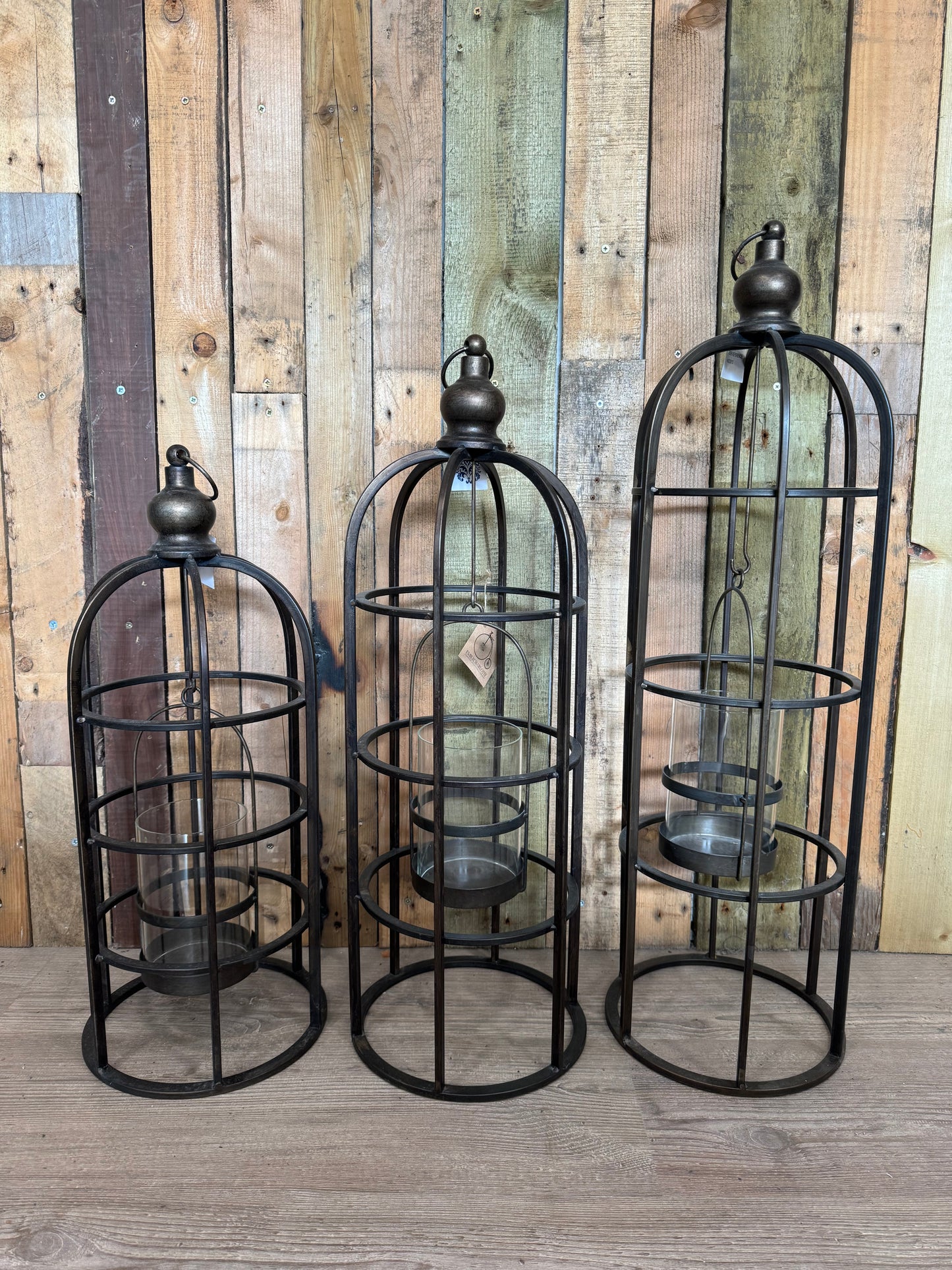 Industrial Metal Bird Cage Lantern