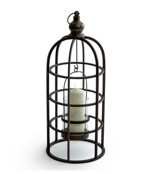 Industrial Metal Bird Cage Lantern