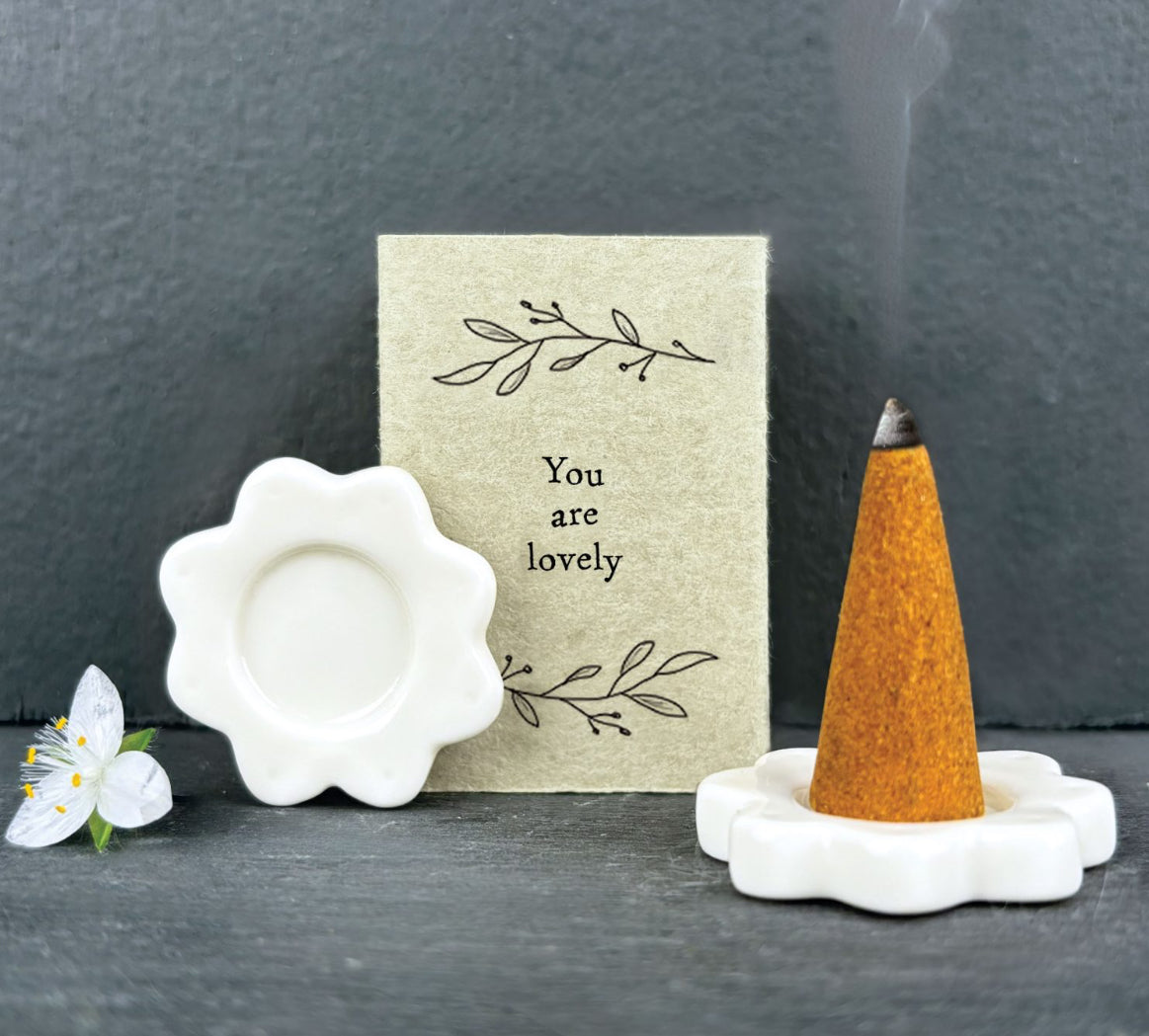 East of India Matchbox Incense Cone Set - You are Lovely