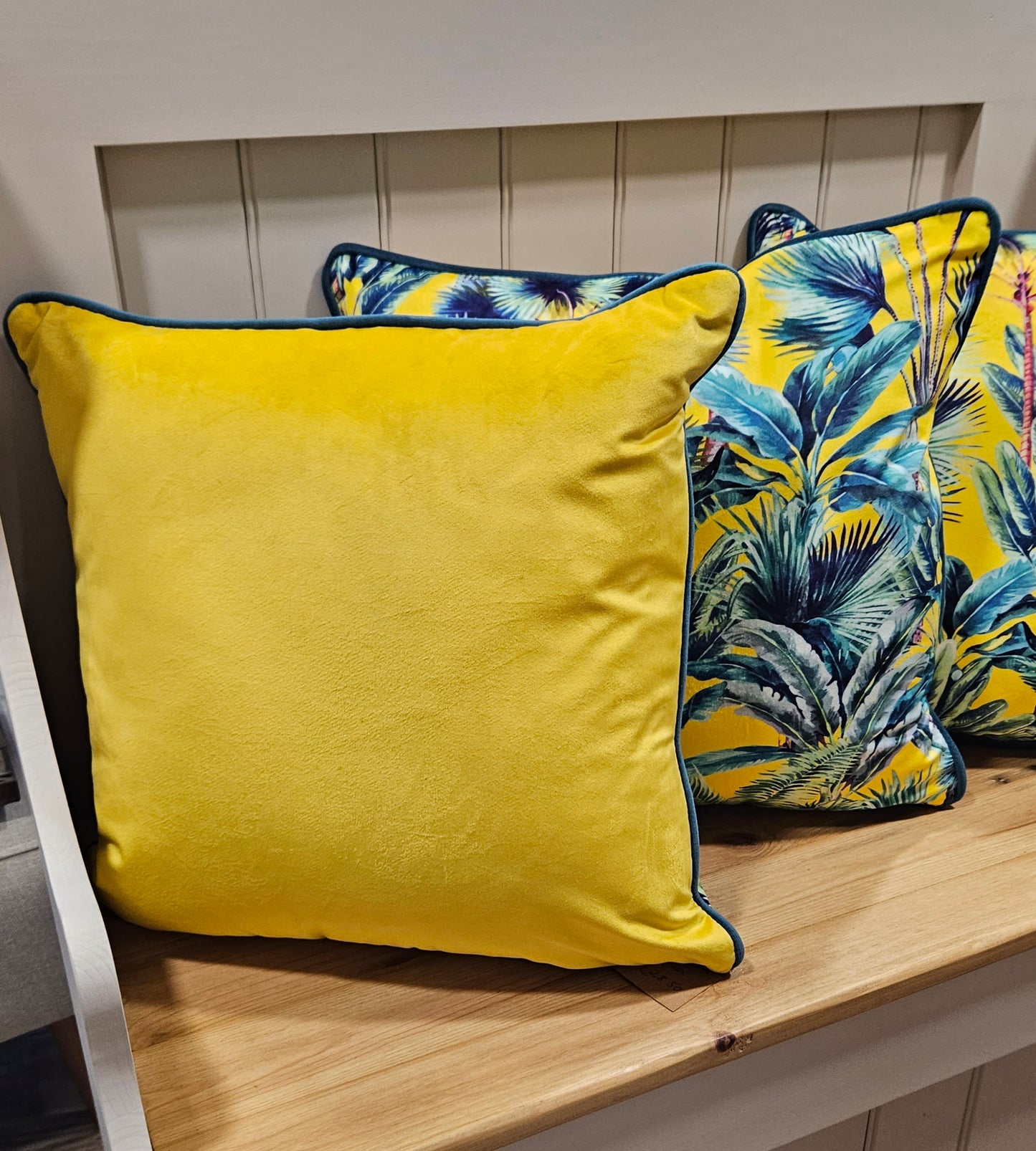 Vibrant Tropical Yellow 18" Cushion