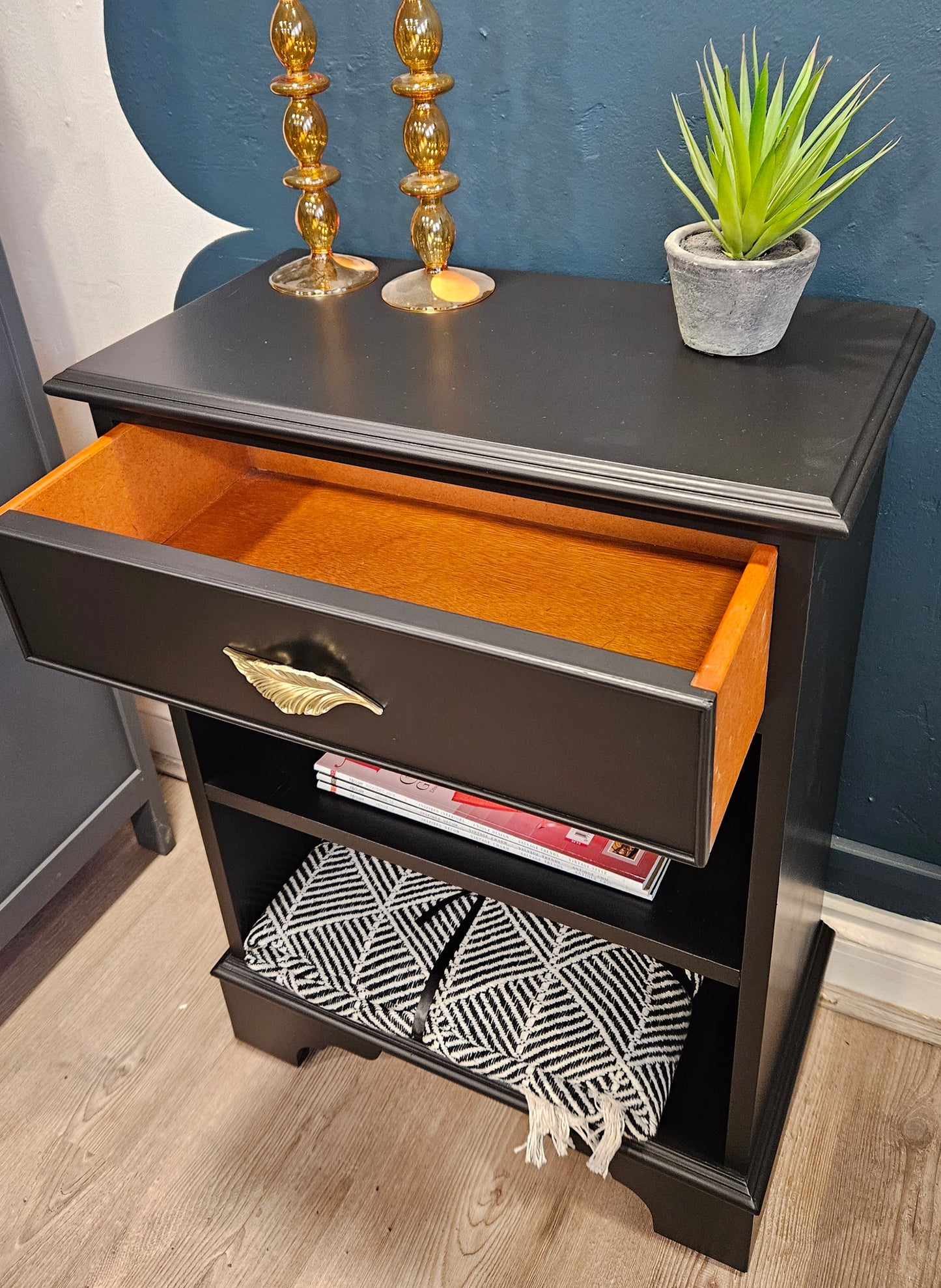 Small Cabinet in Frenchic Blackjack Trim