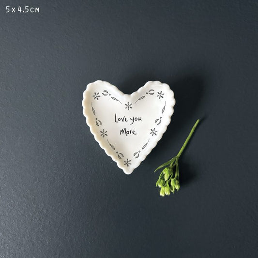 East of India ‘Love You More’ Small Scallop Heart Dish