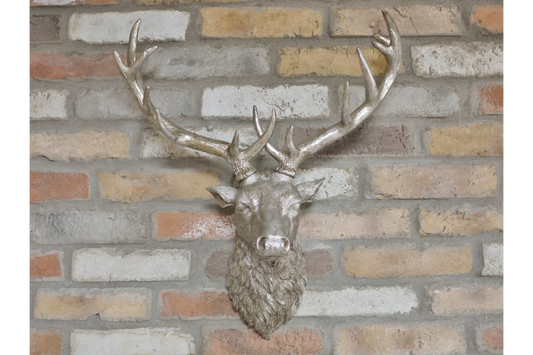 Silver Stag Head