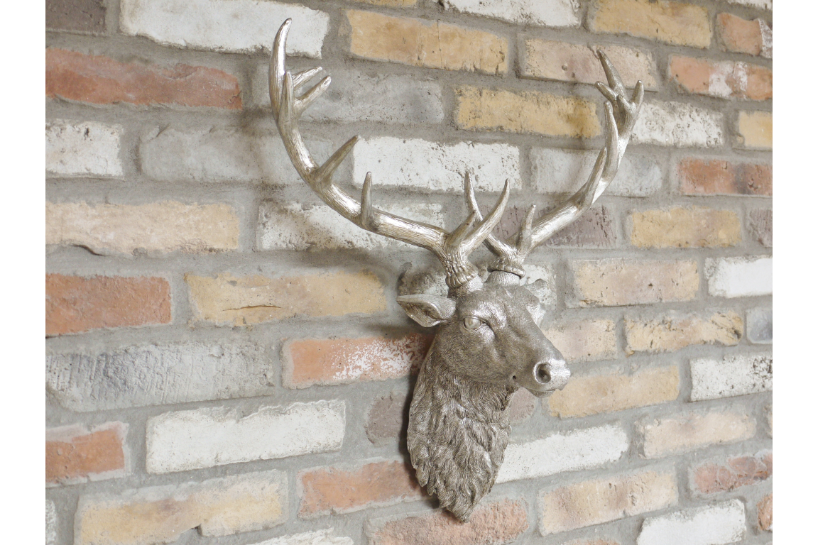 Silver Stag Head