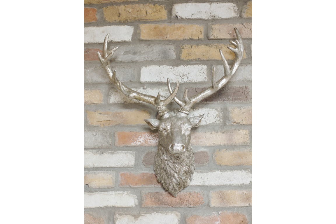 Silver Stag Head