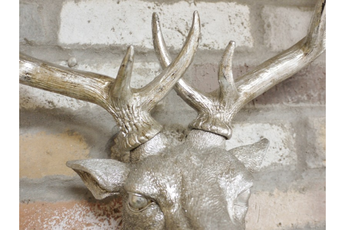 Silver Stag Head