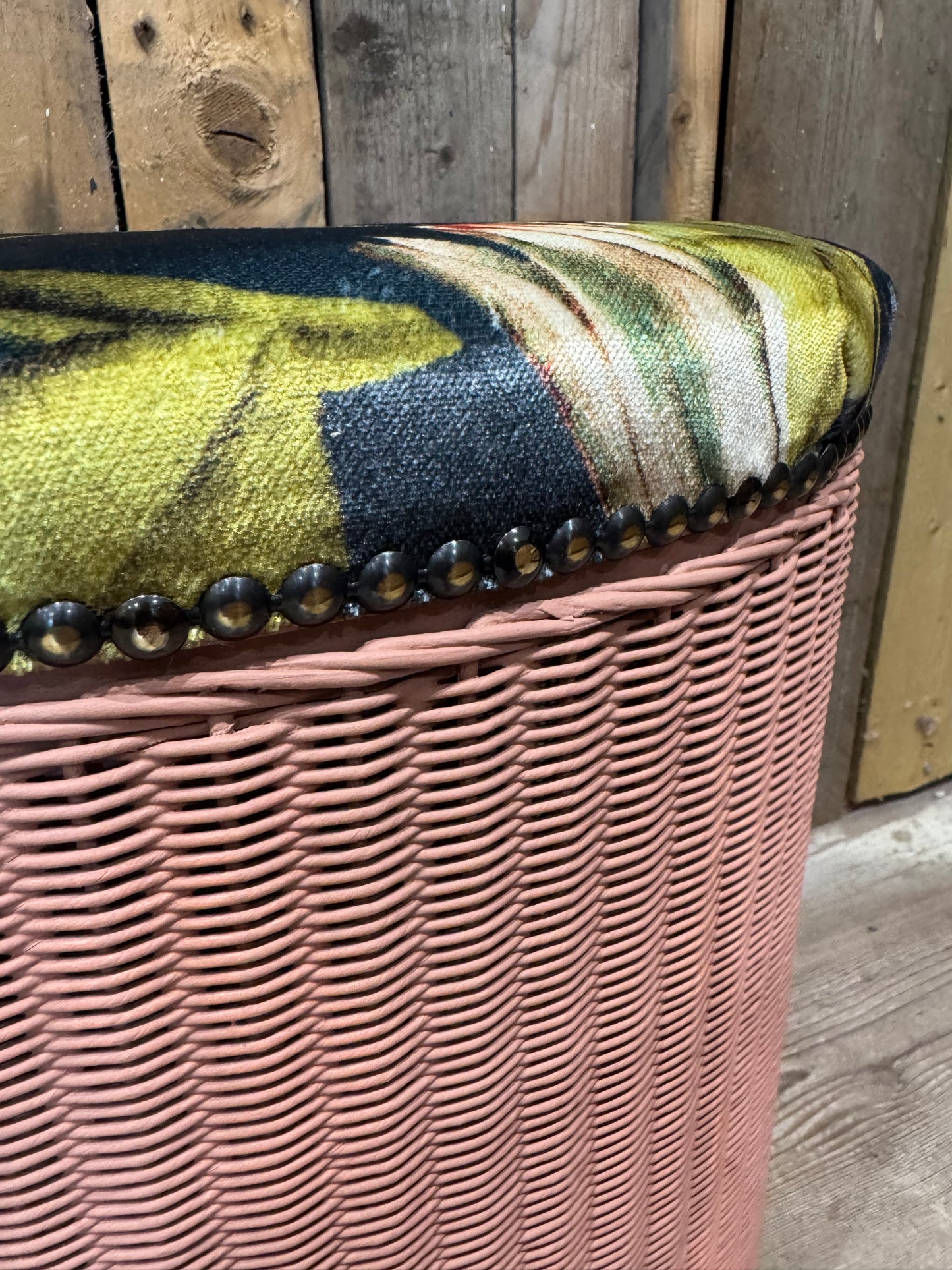 Lloyd Loom Wicker Seat Storage