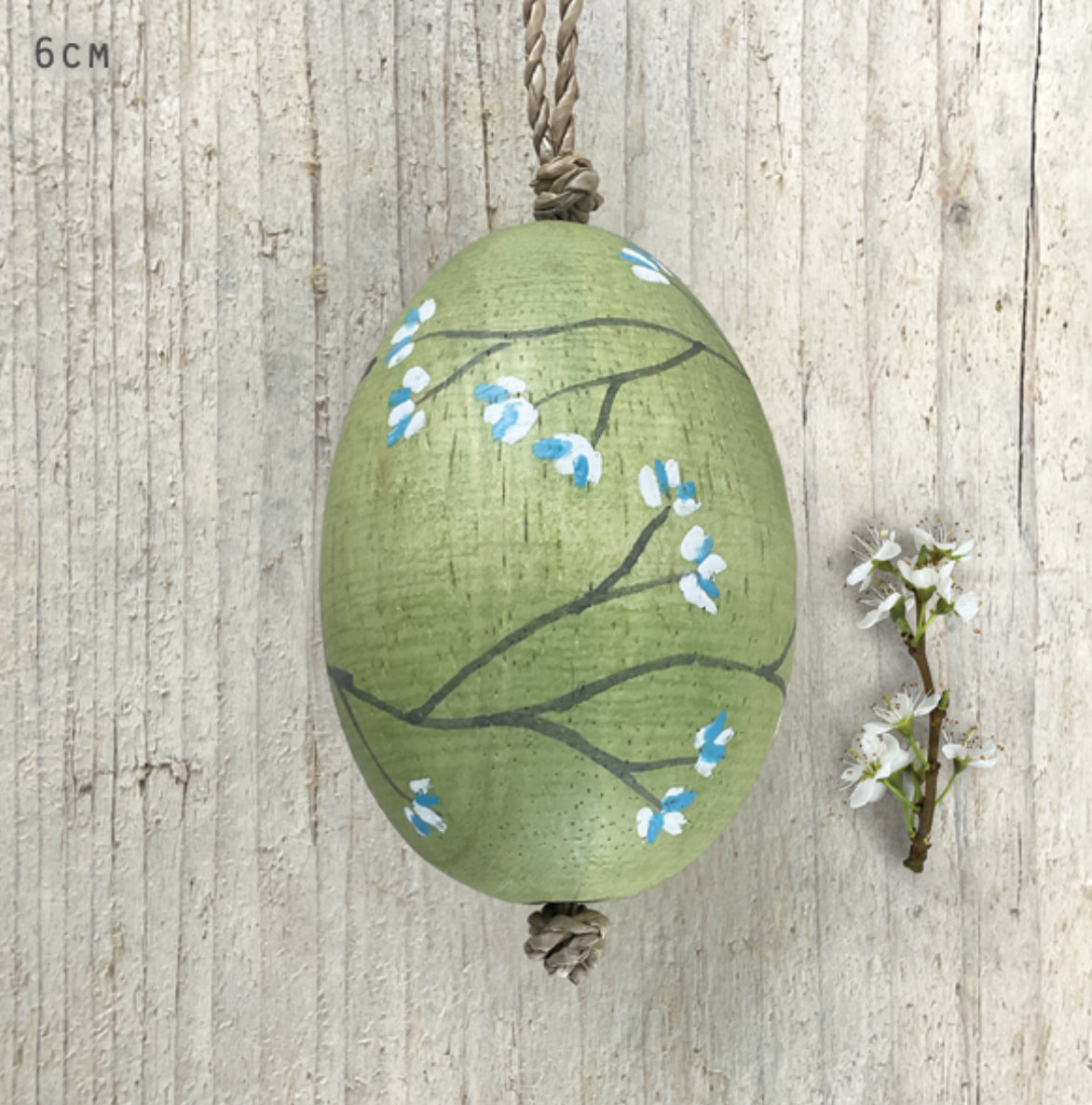 Hanging Wooden Eggs hand painted