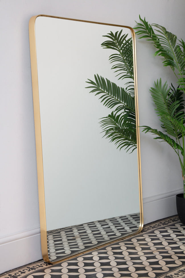 Large Rectangular Framed Wall Mirror