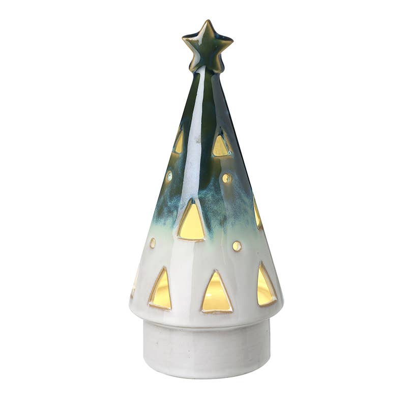 CERAMIC CONE LIGHT-UP TREE
