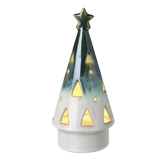 CERAMIC CONE LIGHT-UP TREE