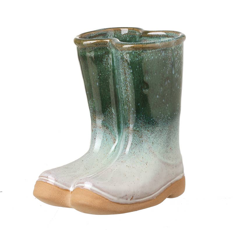 Christmas -CERAMIC WELLIES (aT)
