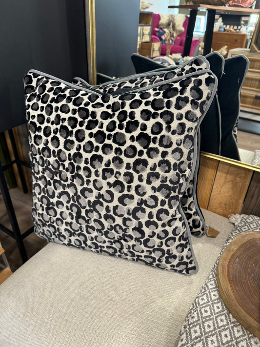 Leopard print cushions