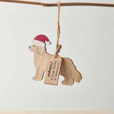 Christmas is better with a Cockapoo tag