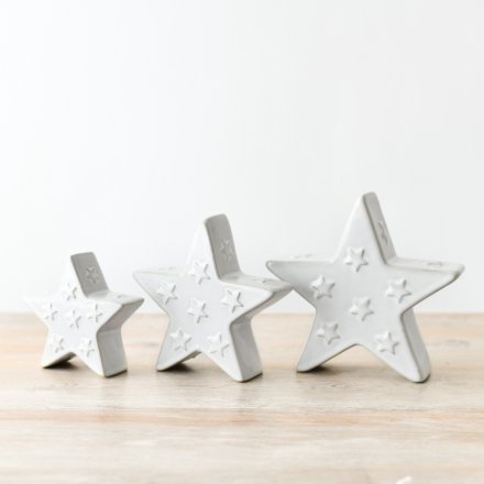 Ceramic Glazed Star Ornament