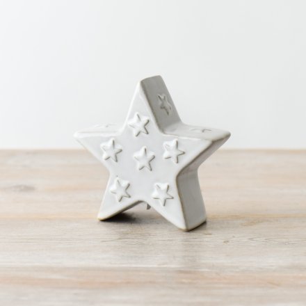 Ceramic Glazed Star Ornament