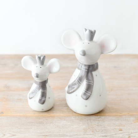 Ceramic Mouse with Crown