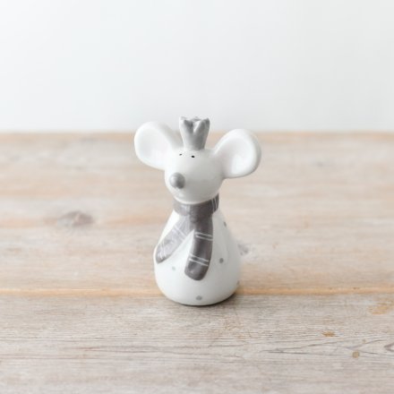 Ceramic Mouse with Crown