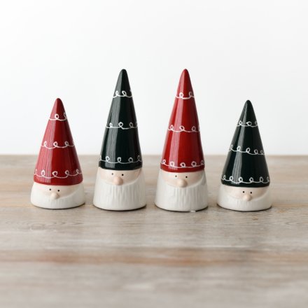 Ceramic Santa in Hats