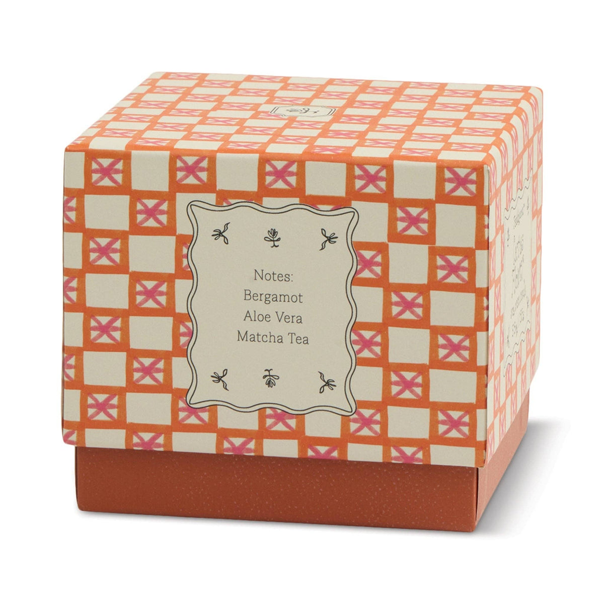 Tulip 5.5oz/155g Pink and Burnt Orange Glass Candle - Cactus Flower