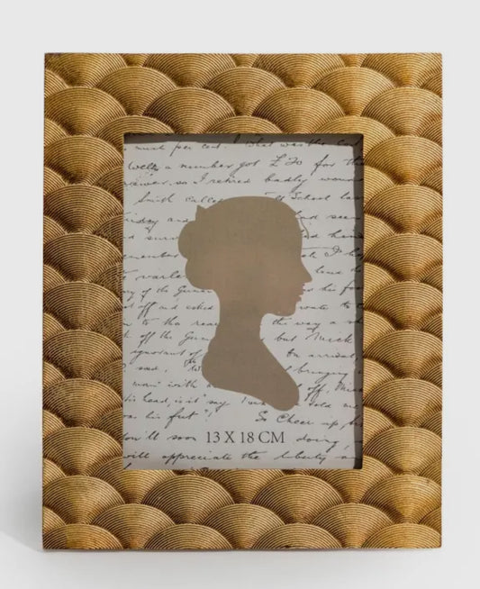 5" x 7" Gold Fan Photo Frame