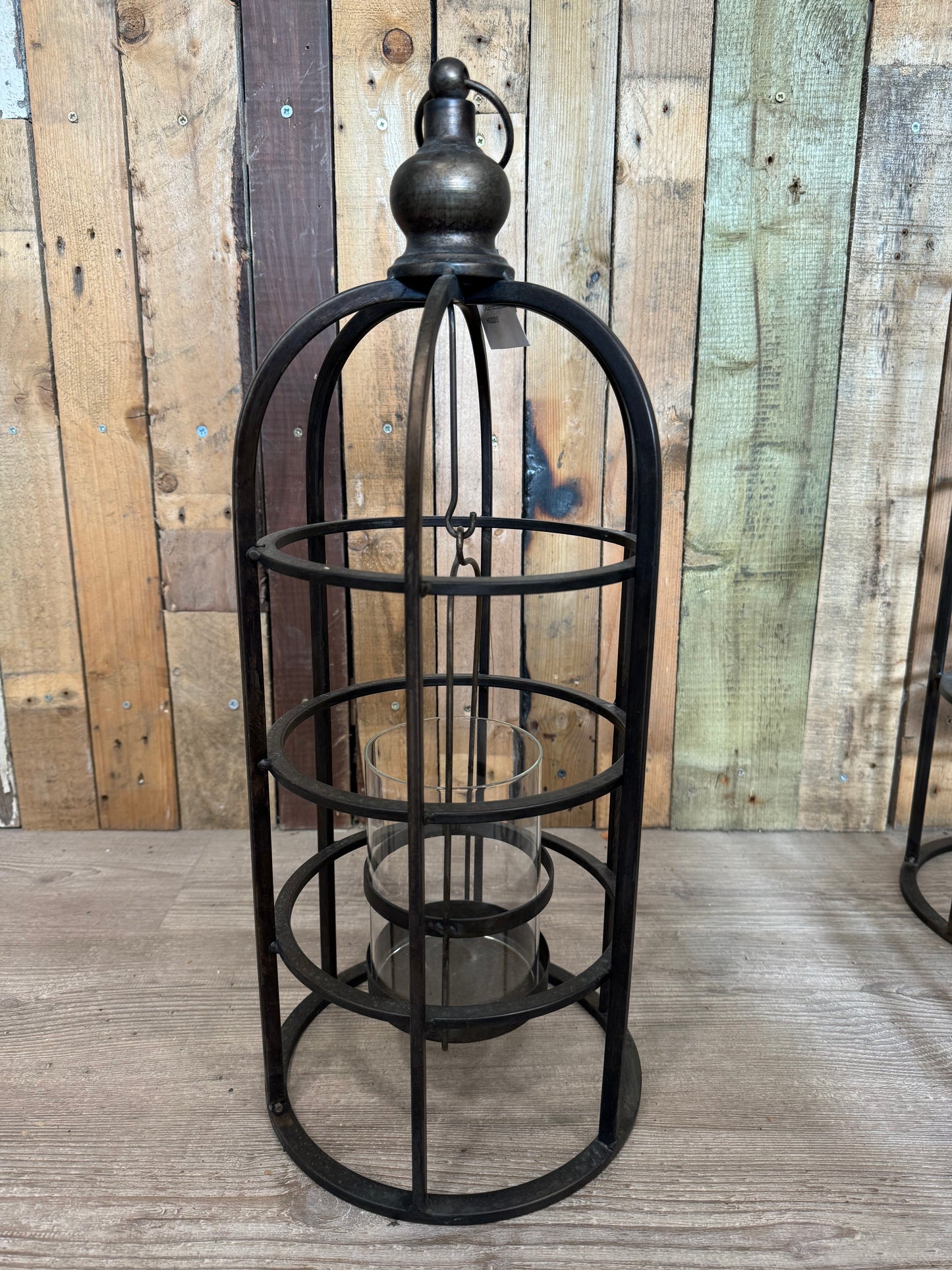 Industrial Metal Bird Cage Lantern