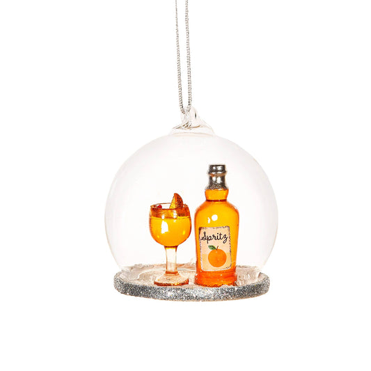 Christmas Aperol Spritz Dome Bauble