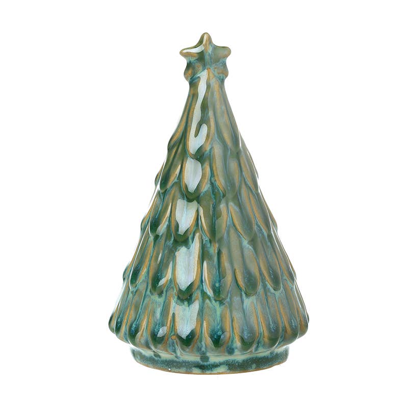 Christmas -PORCELAIN GREEN TREE DECO (aT)