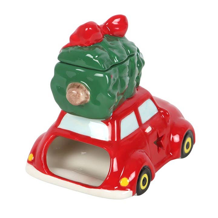 Classic Car with Christmas Tree Oil Burner
