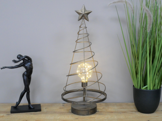 Light Up Metal Christmas Tree