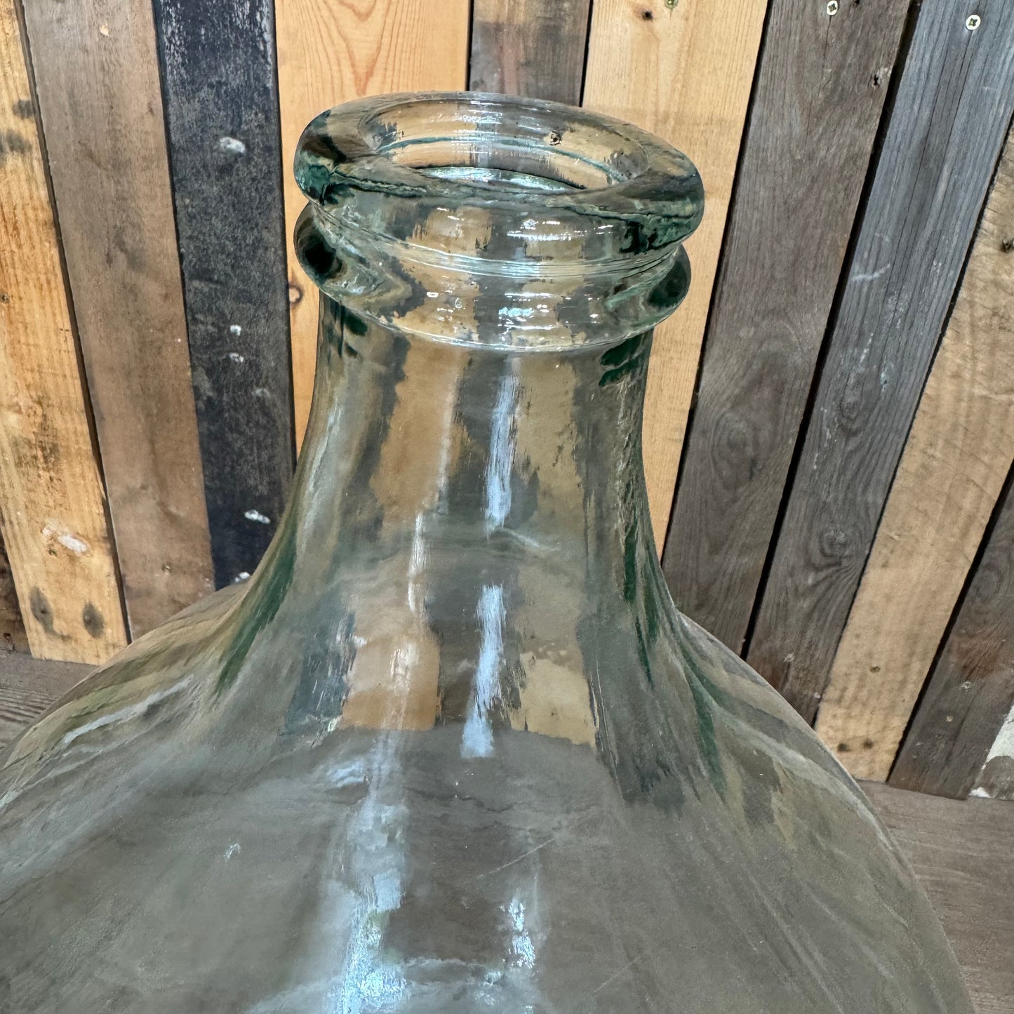 Extra large glass bottle vase