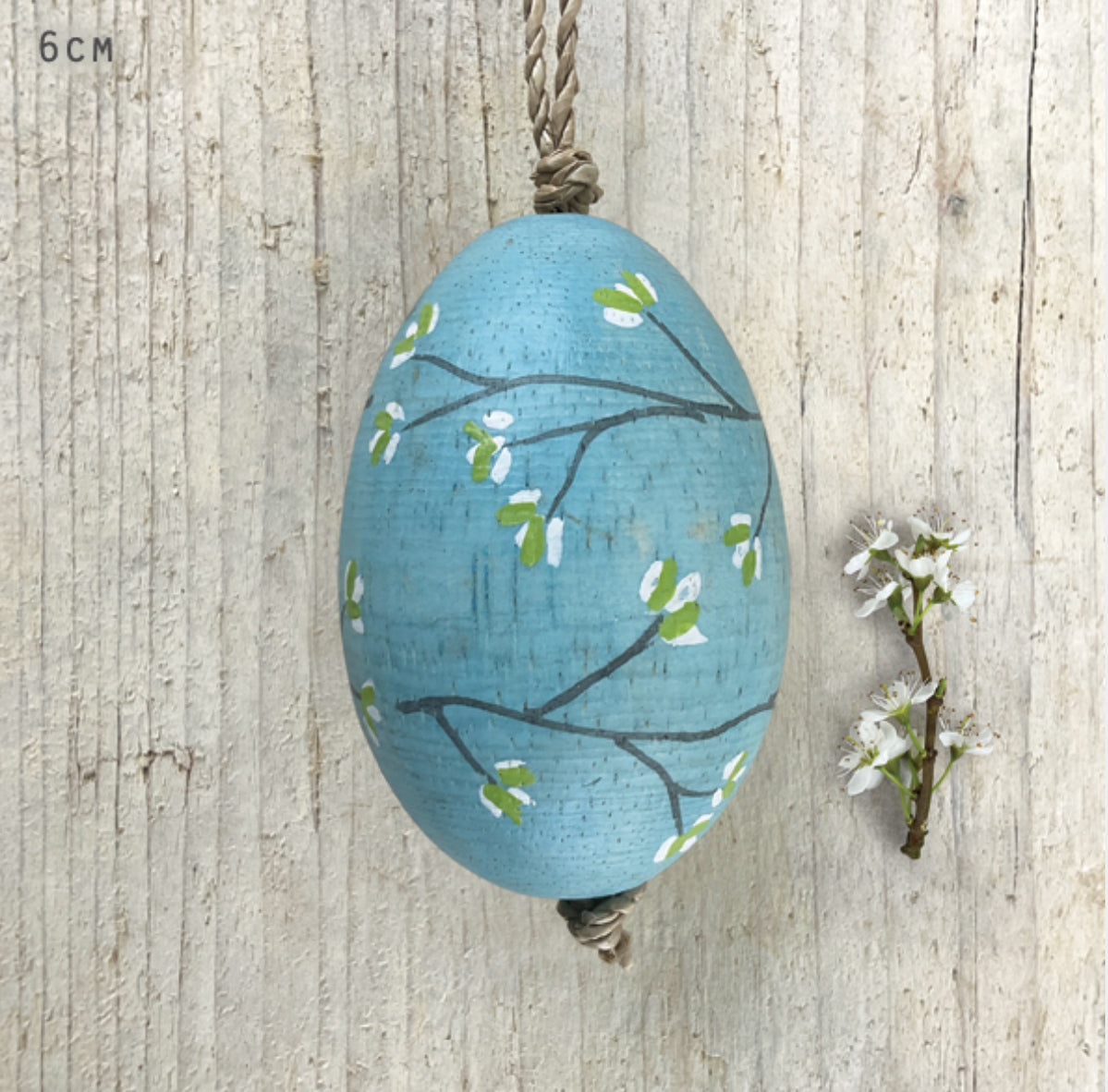 Hanging Wooden Eggs hand painted