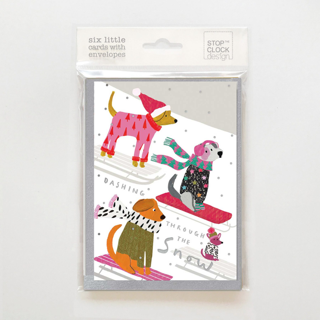 TW12 Pack of 6 - Dashing Dogs