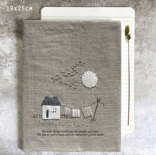 Large linen book-Best things in life