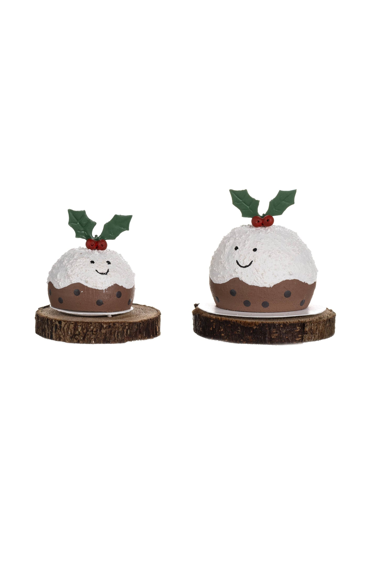 Happy Christmas Puds with Holly