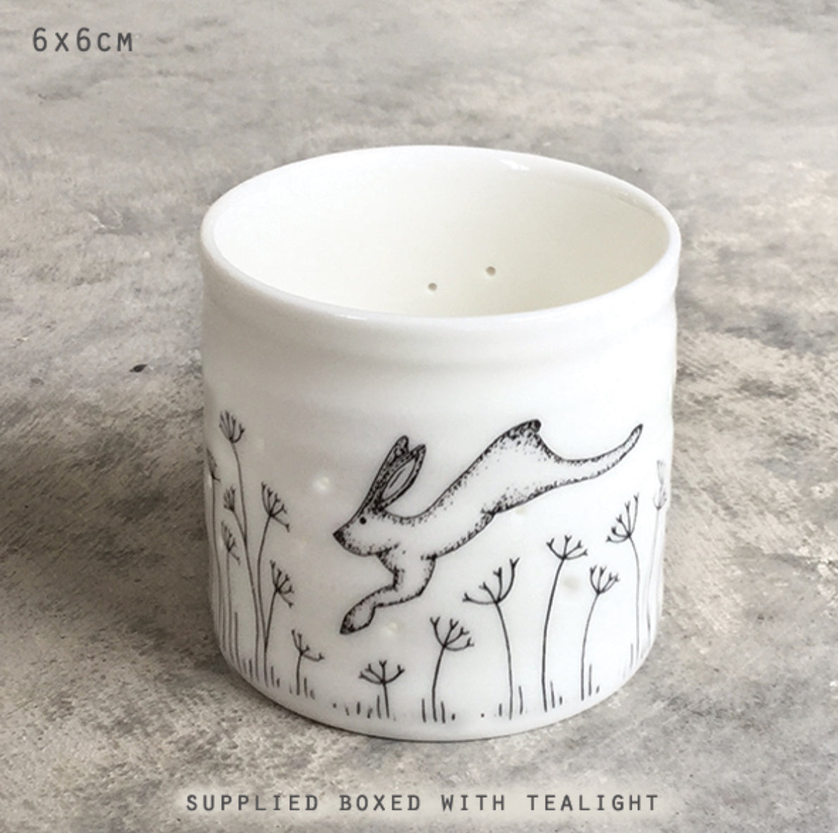 Tea light holder-Hare