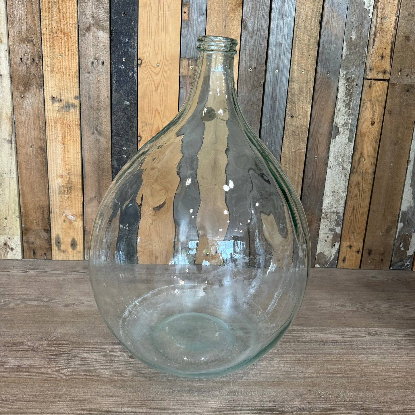 Extra large glass bottle vase