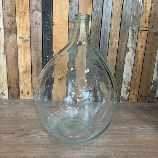 Extra large glass bottle vase