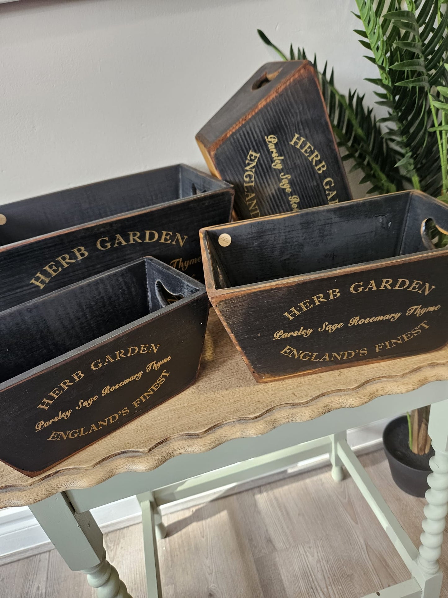 Herb Garden Wooden Storage/Planter