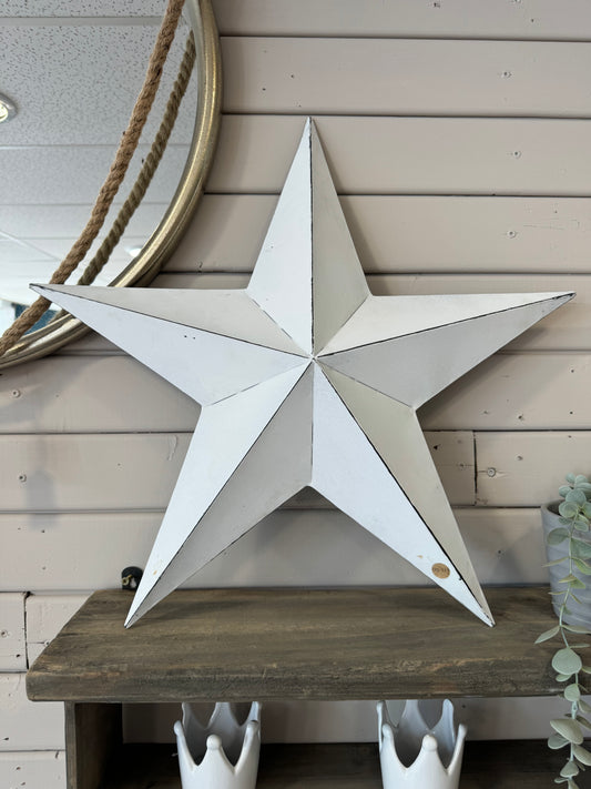 White Metal Barn Star 52cm