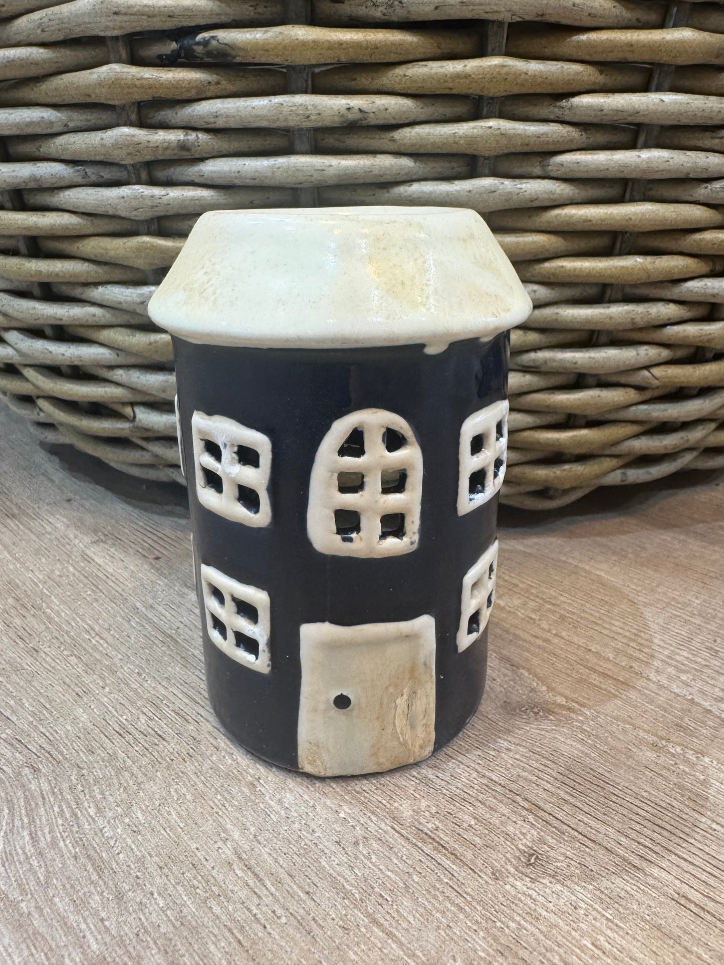 Blue Ceramic Wax Melter / Oil Burner