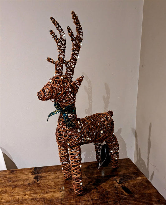 Small LED Rattan Reindeer (Indoor & Outdoor)