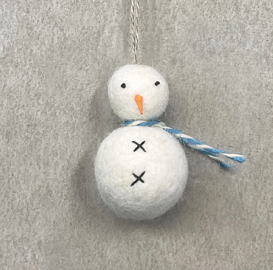 Felt hanging snowman - East of India
