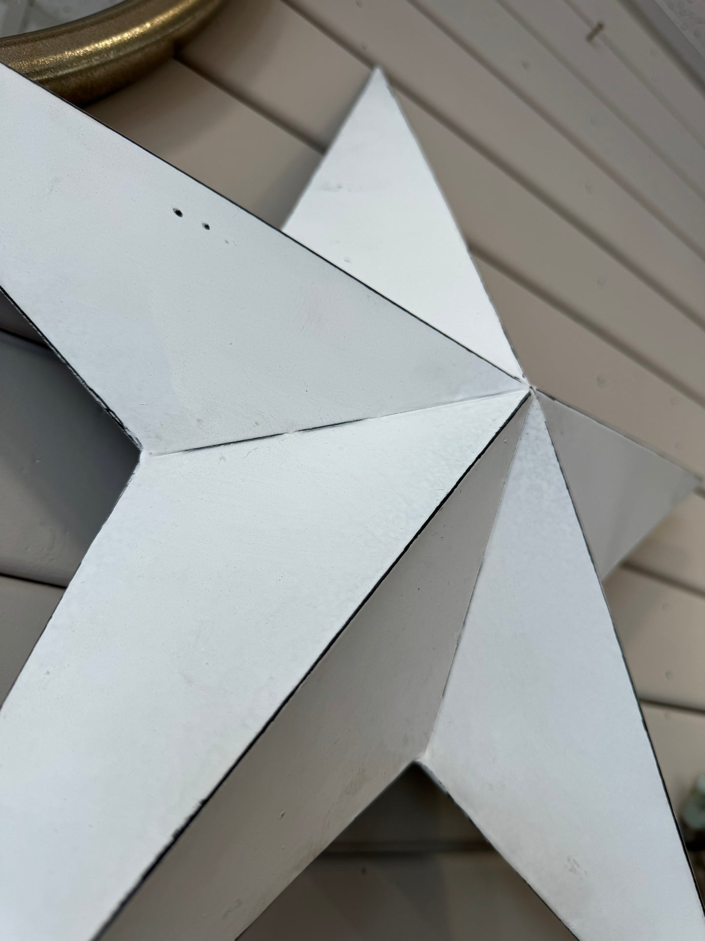 White Metal Barn Star 52cm